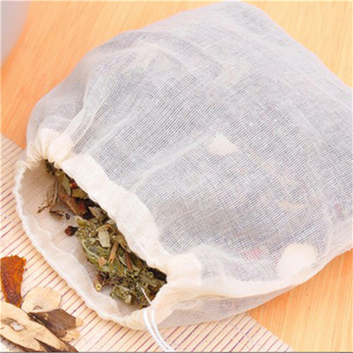 Herbal Wellness Products - 1pc/10Pcs Cotton Tea Bags Muslin Drawstring
