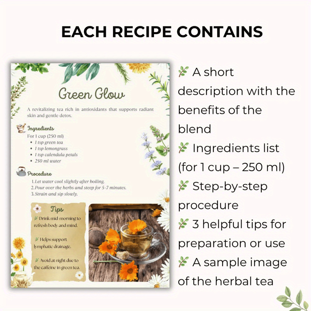 Herbal Tea Recipes Book – Natu - Natural Herbal Wellness avis et prix