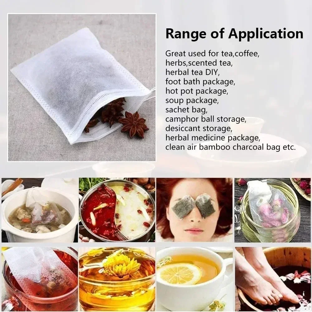 1000-100Pcs Disposable Teabags - Herbal Wellness Products avis et prix