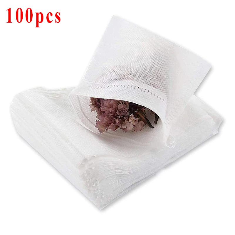 100pcs Disposable Teabags Non- - Herbal Wellness Products avis et prix