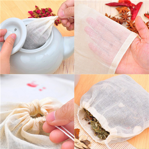 1pc/10Pcs Cotton Tea Bags Musl - Herbal Wellness Products avis et prix