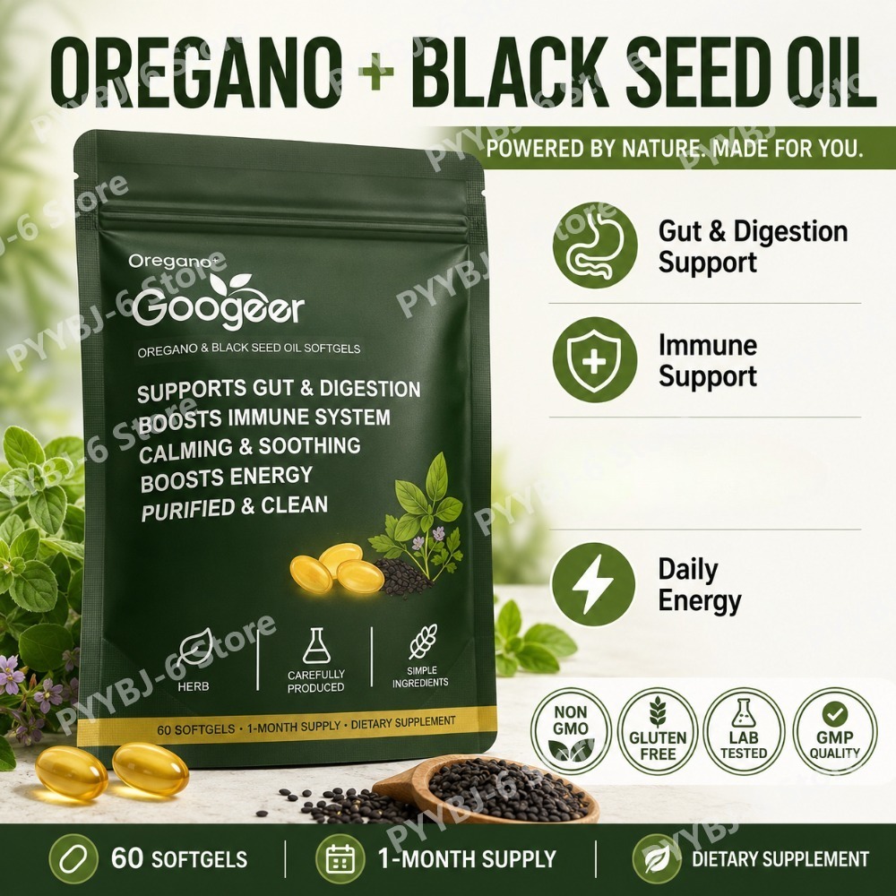 Oregano Black Seed Oil Softgel - Herbal Wellness Formula avis et prix
