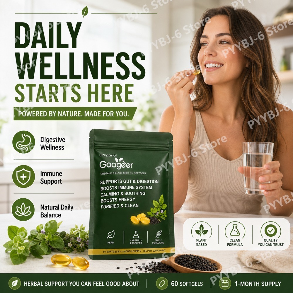 Oregano Black Seed Oil Softgel - Herbal Wellness Formula avis et prix