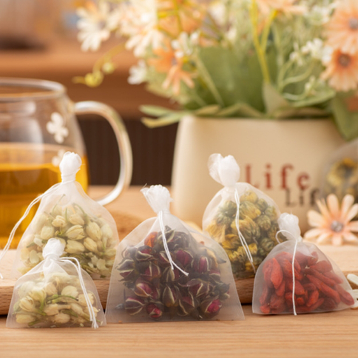 100pcs Tea Bags Nylon Food Gra - Herbal Wellness Products avis et prix